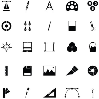 Grafik Tasarım Icon set
