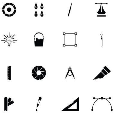 Grafik Tasarım Icon set
