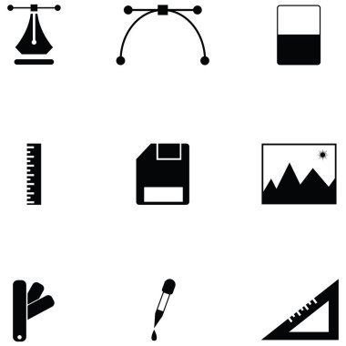 Grafik Tasarım Icon set