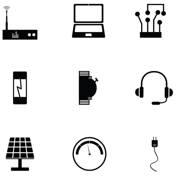 Das Elektrische Icon Set — Stockvektor