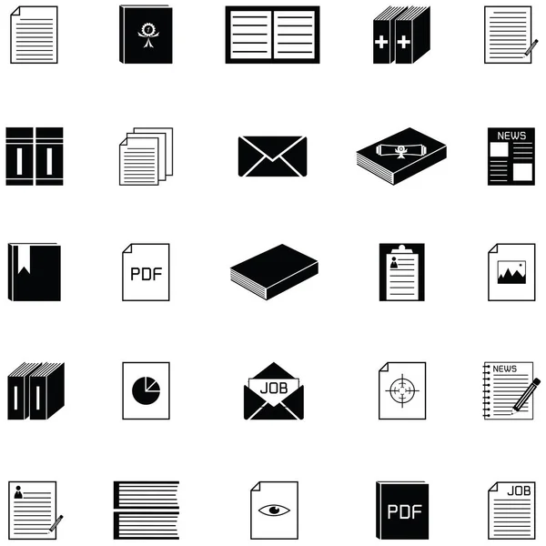 Das Papier Icon Set — Stockvektor