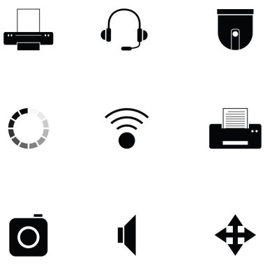 ortam ve iletişim simgesi ayarlandı