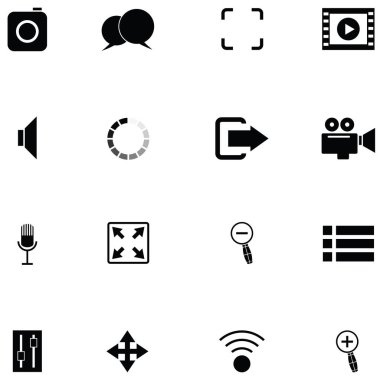 Media player Icon set