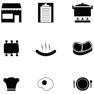 Restoran Icon set