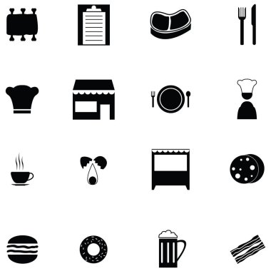 Restoran Icon set