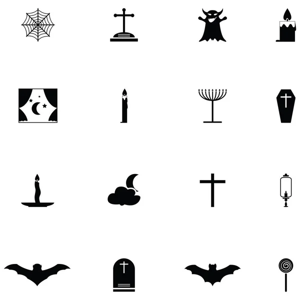 Das Halloween Icon Set — Stockvektor