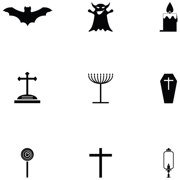 Набор Символов Хэллоуина — стоковый вектор