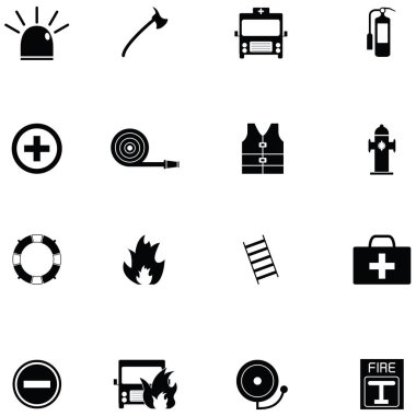 Acil durum Icon set
