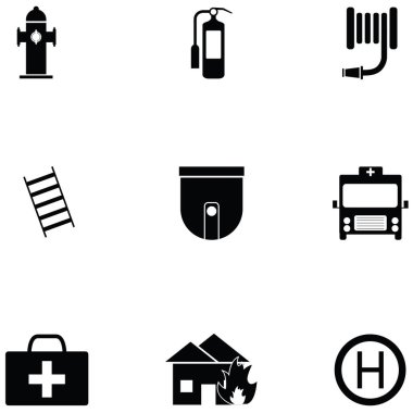 Acil durum Icon set
