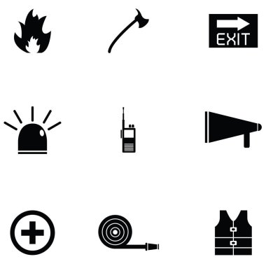 Acil durum Icon set