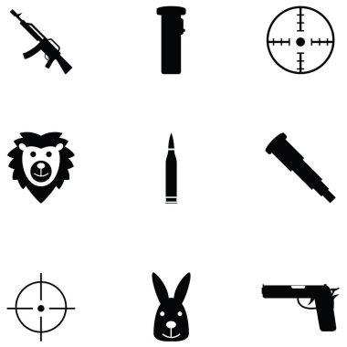 avcılık Icon set