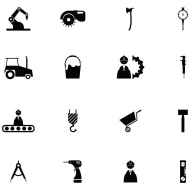 çalışan aracı simge seti