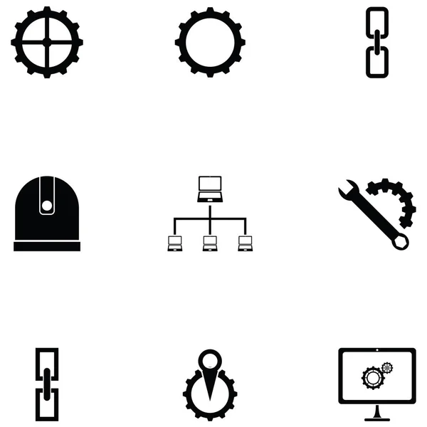 Conjunto Iconos Del Sistema — Archivo Imágenes Vectoriales