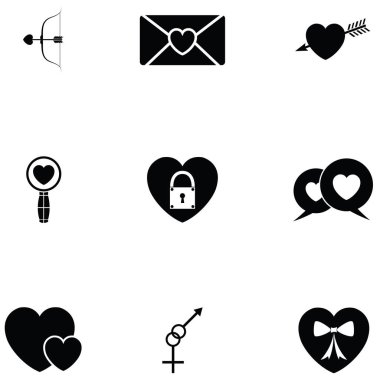aşk Icon set