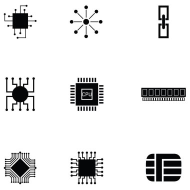 mikroçip Icon set