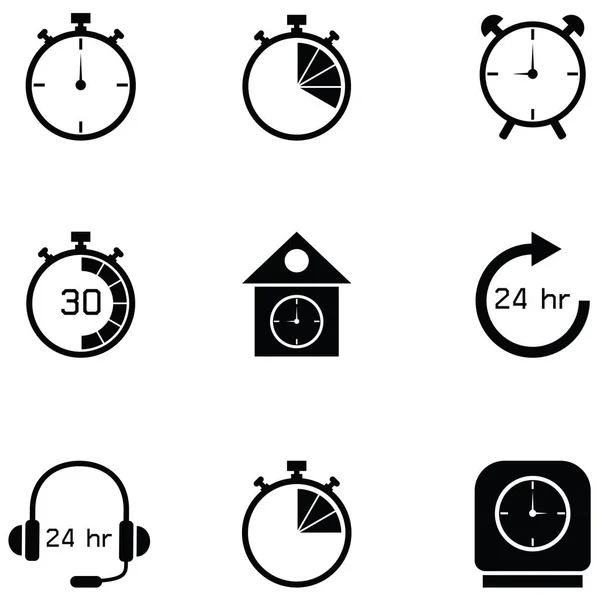 Das Timer Symbol Gesetzt — Stockvektor