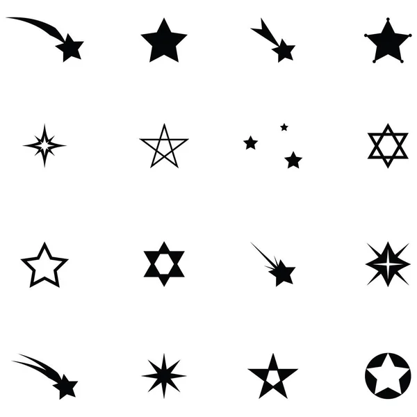 Set Icone Stellari — Vettoriale Stock