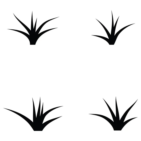 Pictogrammenset Voor Gras — Stockvector