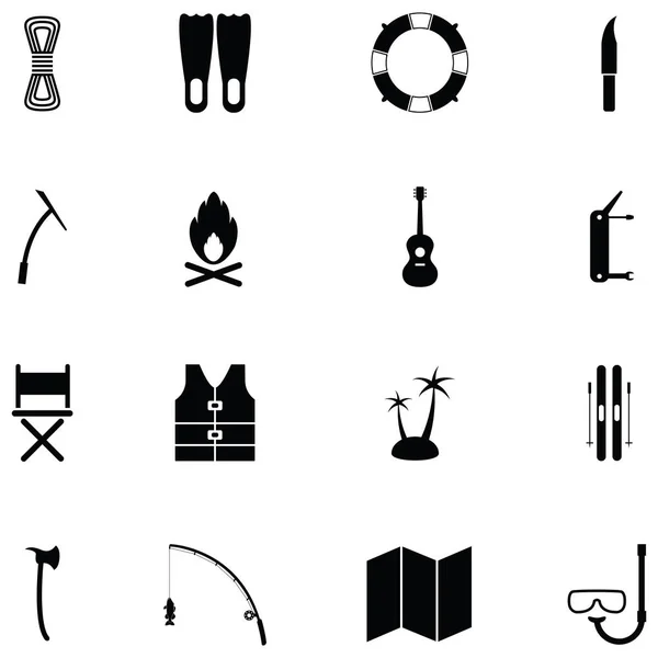 Outdoor Icon Set — Stock Vector