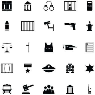 Hukuk Icon set