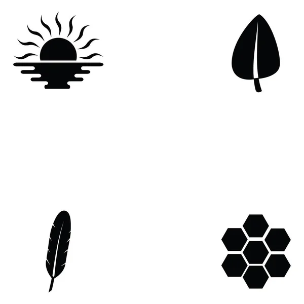 Nature Icon Set — Stock Vector