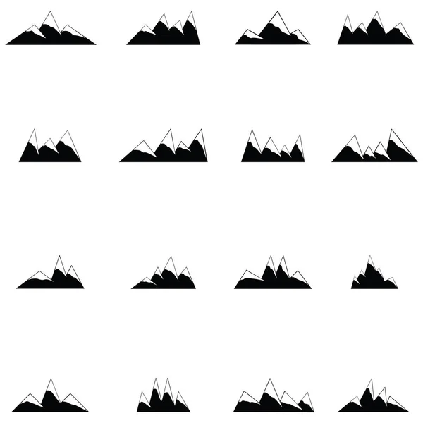 Berg Pictogrammenset — Stockvector