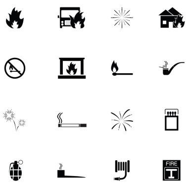 Yangın Icon set
