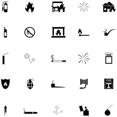 Yangın Icon set