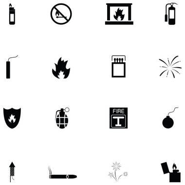 Yangın Icon set
