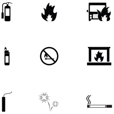 Yangın Icon set