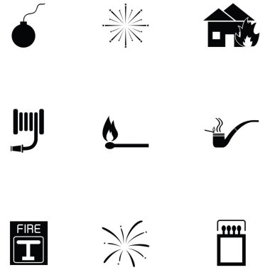 Yangın Icon set