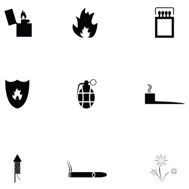Yangın Icon set