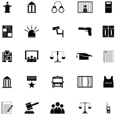 Hukuk Icon set