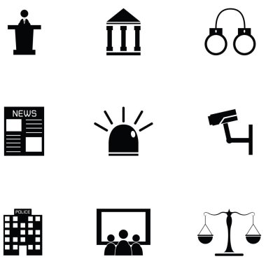 Hukuk Icon set