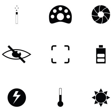 Fotoğraf simge seti