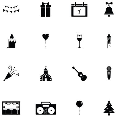 Yeni yıl Icon Set