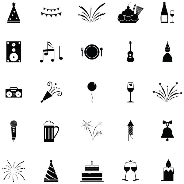 Conjunto Iconos Celebración — Vector de stock