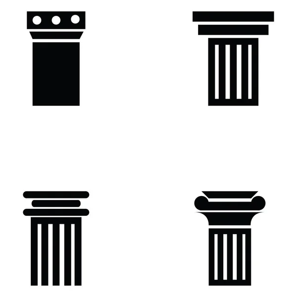 Column Icon Set — Stock Vector