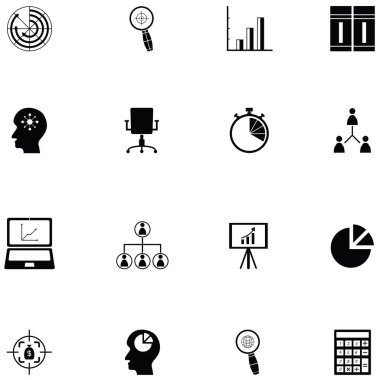 Proje Yönetimi Icon Set