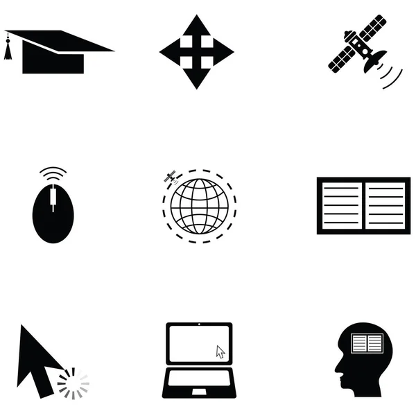 Das Learning Icon Set — Stockvektor