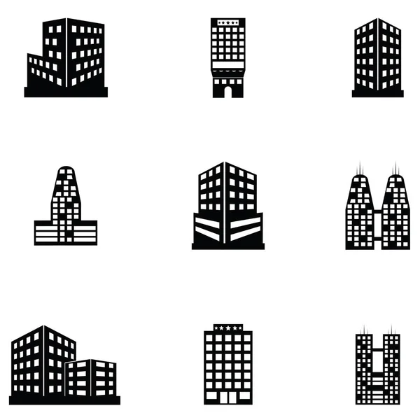 Hotel Icon Set — Stock Vector