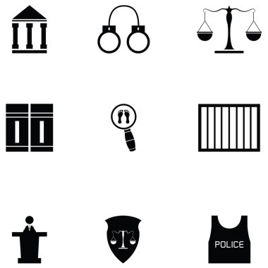 Hukuk Icon set