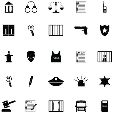 Hukuk Icon set