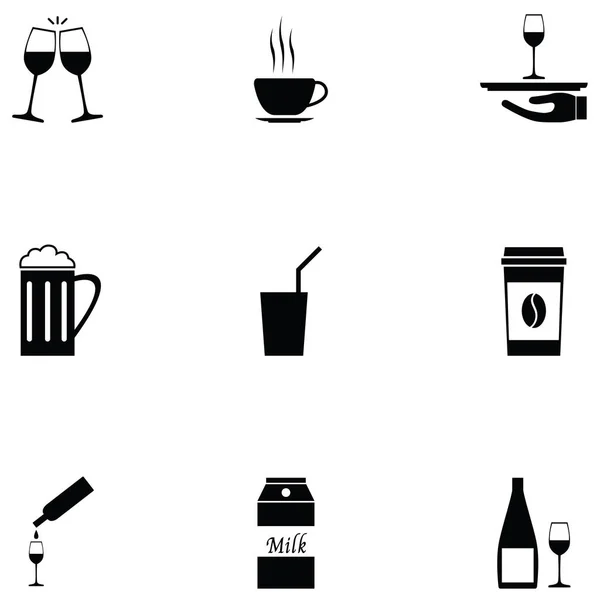 Içki Icons Set — Stok Vektör