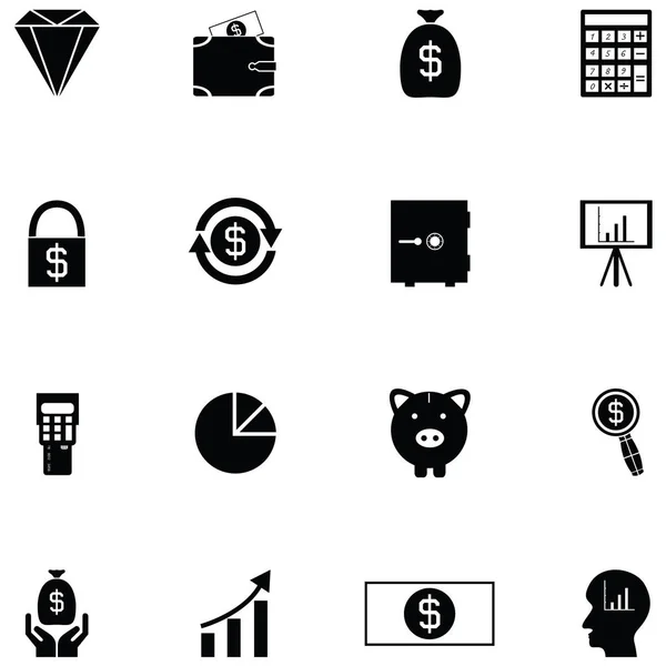 Investments Icon Set — Stock Vector