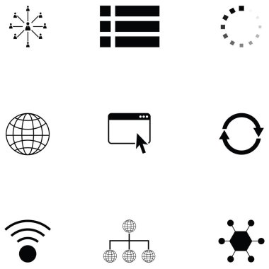 Ağ Icon set