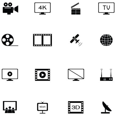 televizyon Icons set