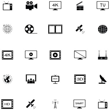 televizyon Icons set
