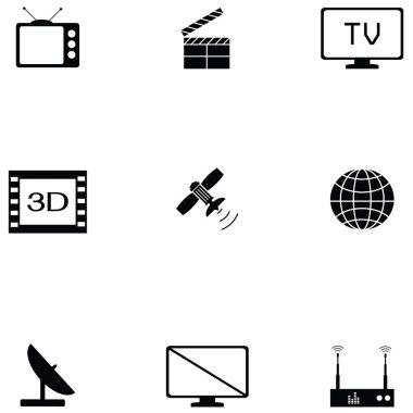 televizyon Icons set