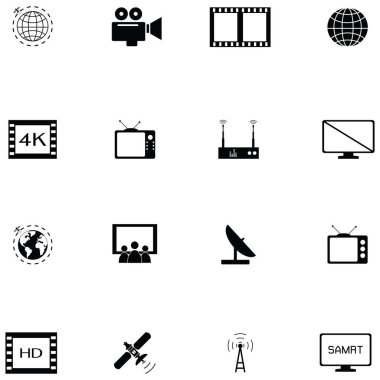 televizyon Icons set